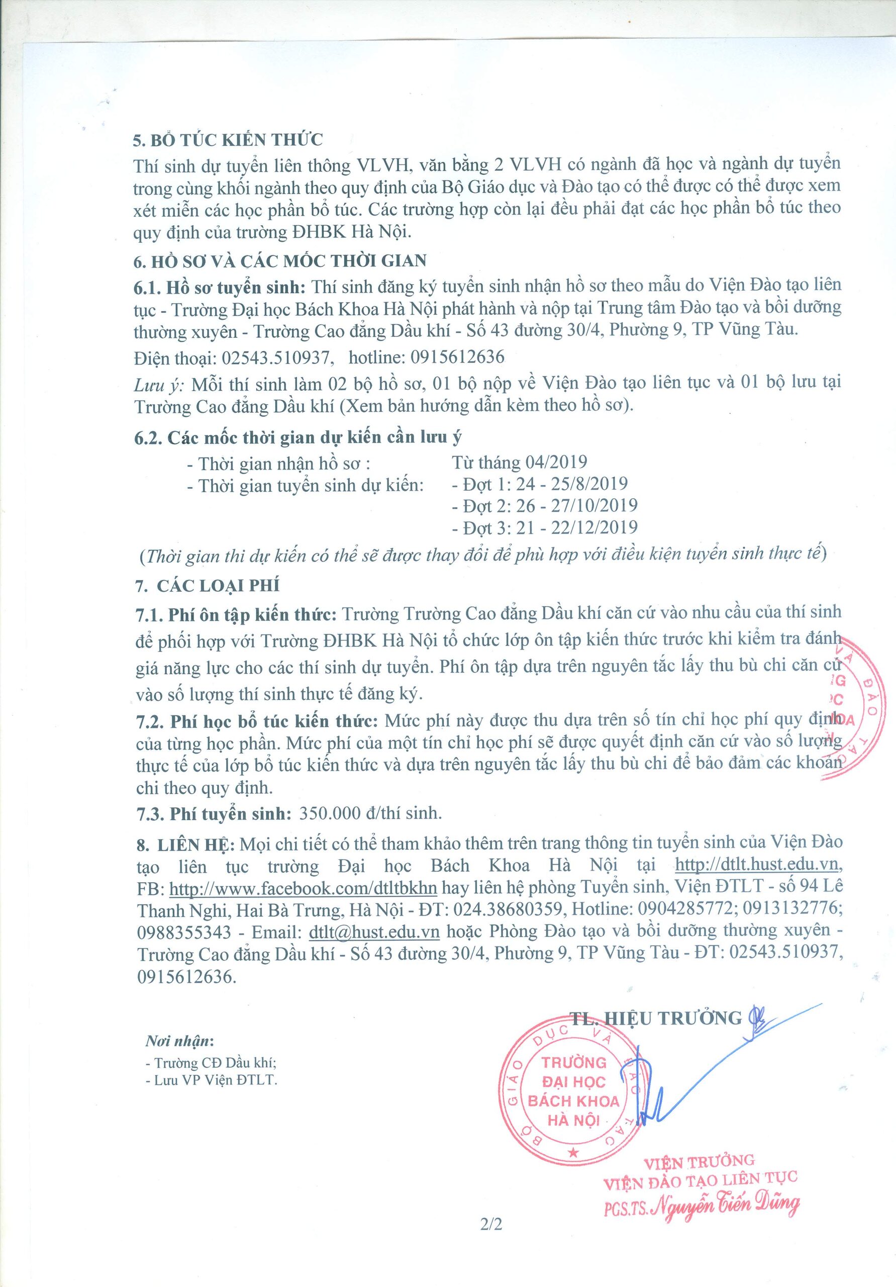 Thong Bao Tuyen Sinh Lien Thong Bkhn 2019 Tại Pvmtc Page 2 Image 0001
