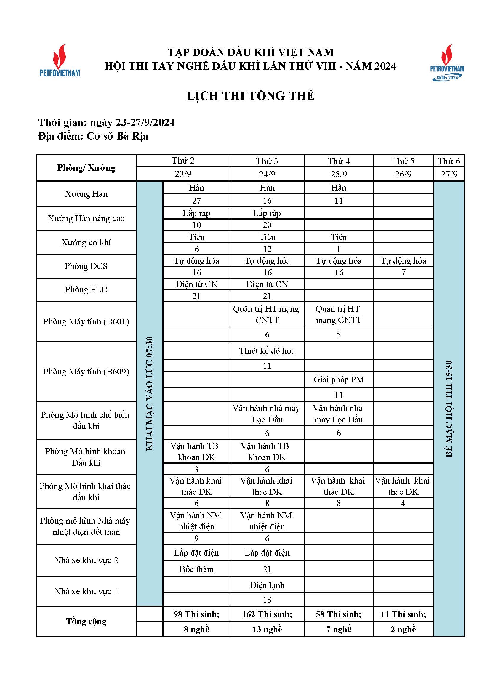 1. Lịch Thi Httndk 2024 Lịch Tổng Thể Page 1