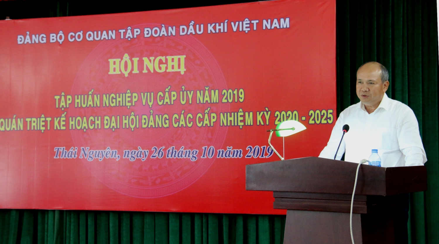 Đảng ủy Cơ quan Tập đoàn tổ chức Hội nghị bồi dưỡng nghiệp vụ cấp ủy năm 2019